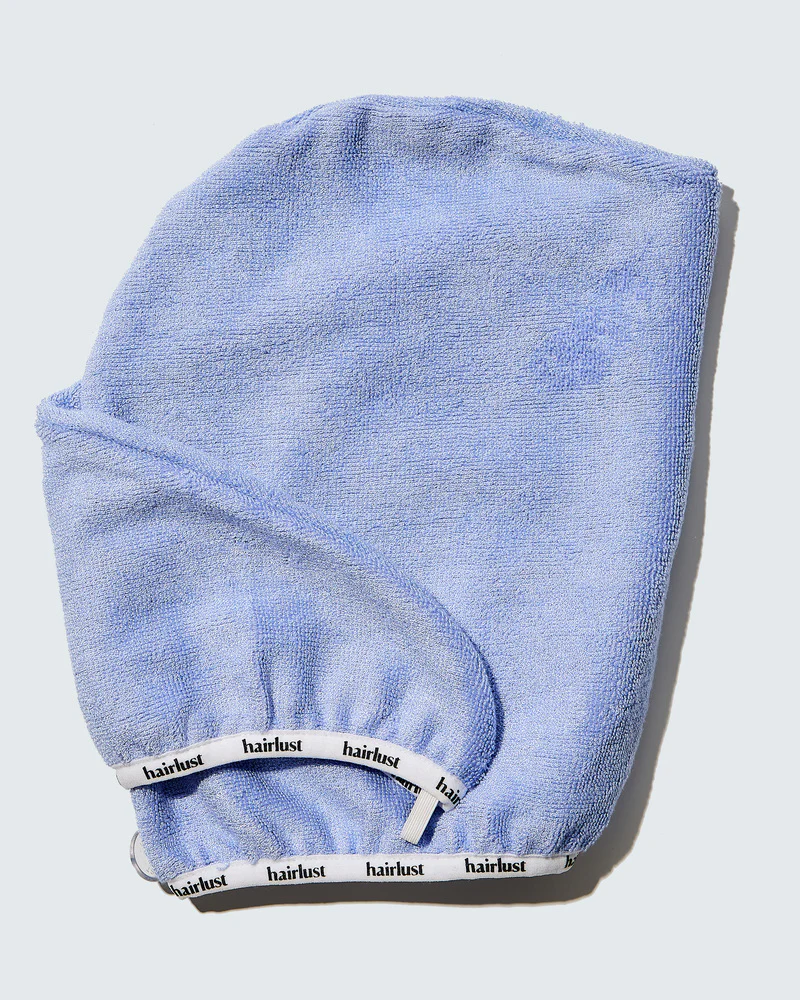 Bamboo Hair Towel Wrap, Blurple - Image 4