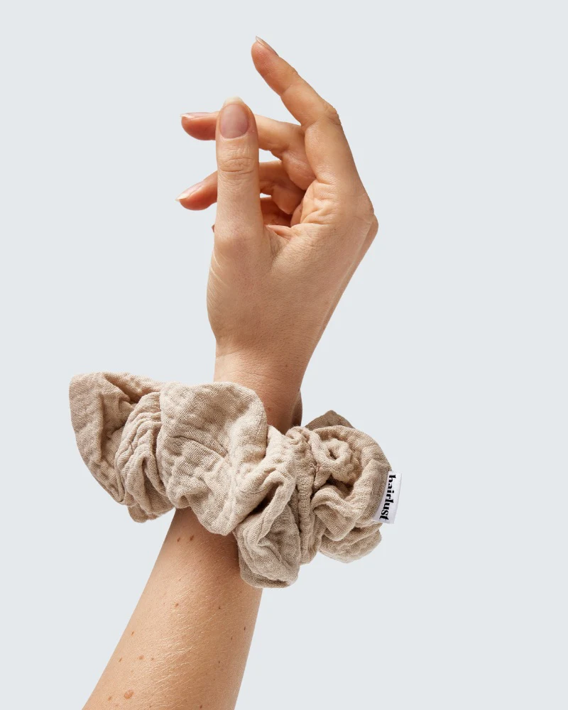 Cotton Scrunchies, XXL, 3-Pack, Café - Image 4