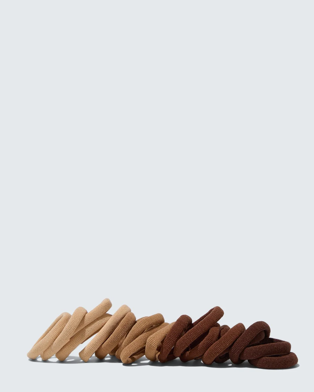 Elastic Hair Ties, 20-Pack, Café - Image 4