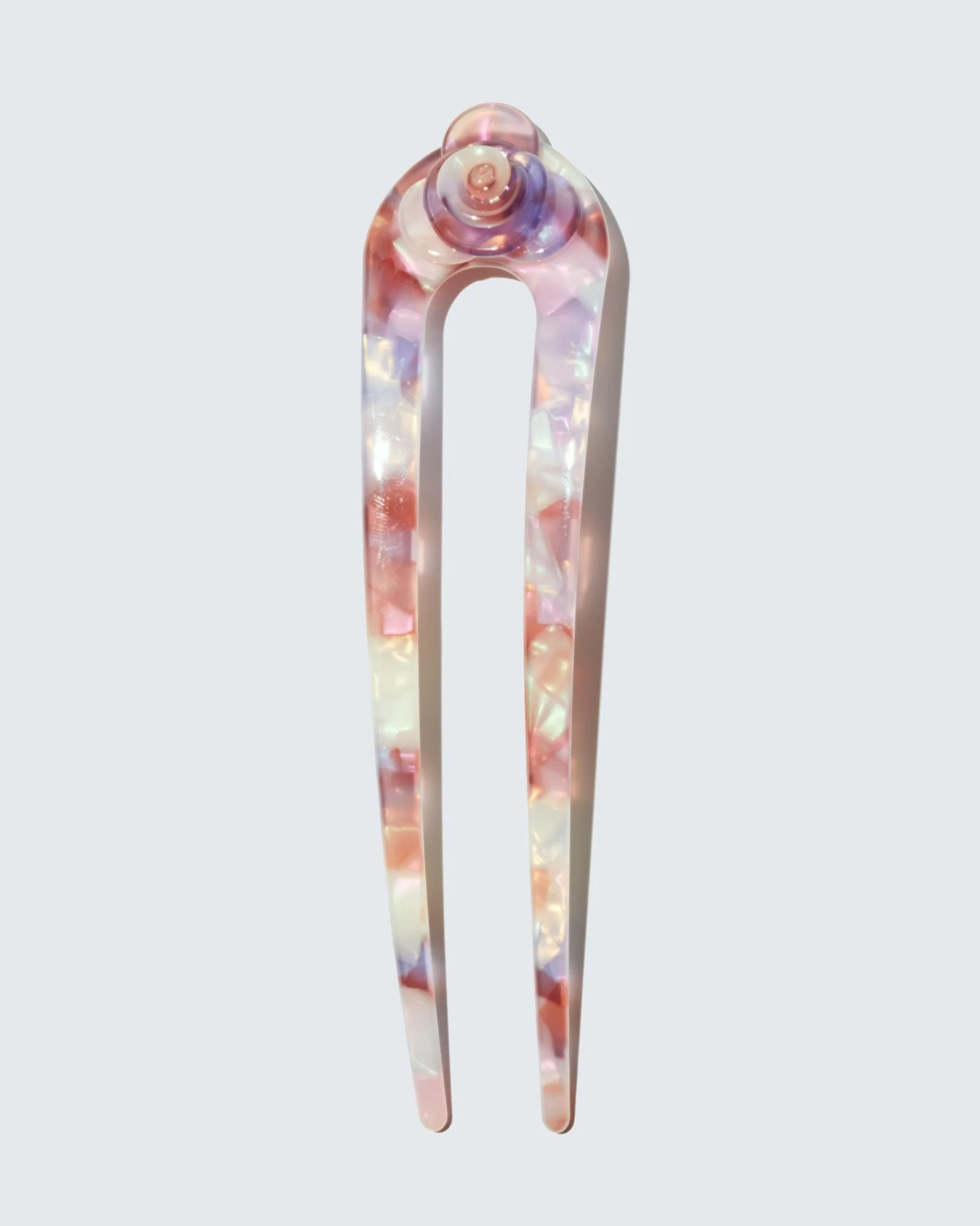 French Twist Hair Pin, Violet Nacré