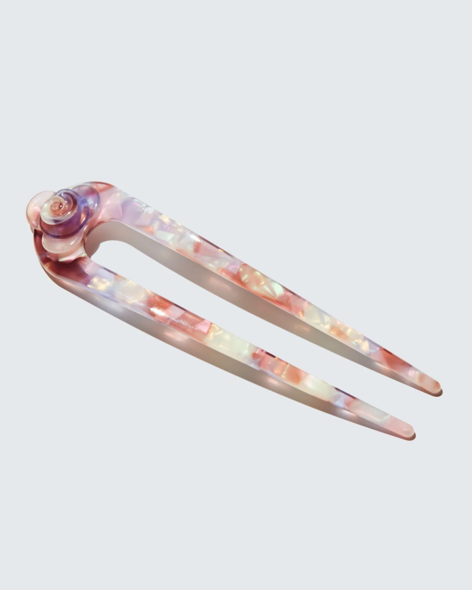 French Twist Hair Pin, Violet Nacré - Image 3