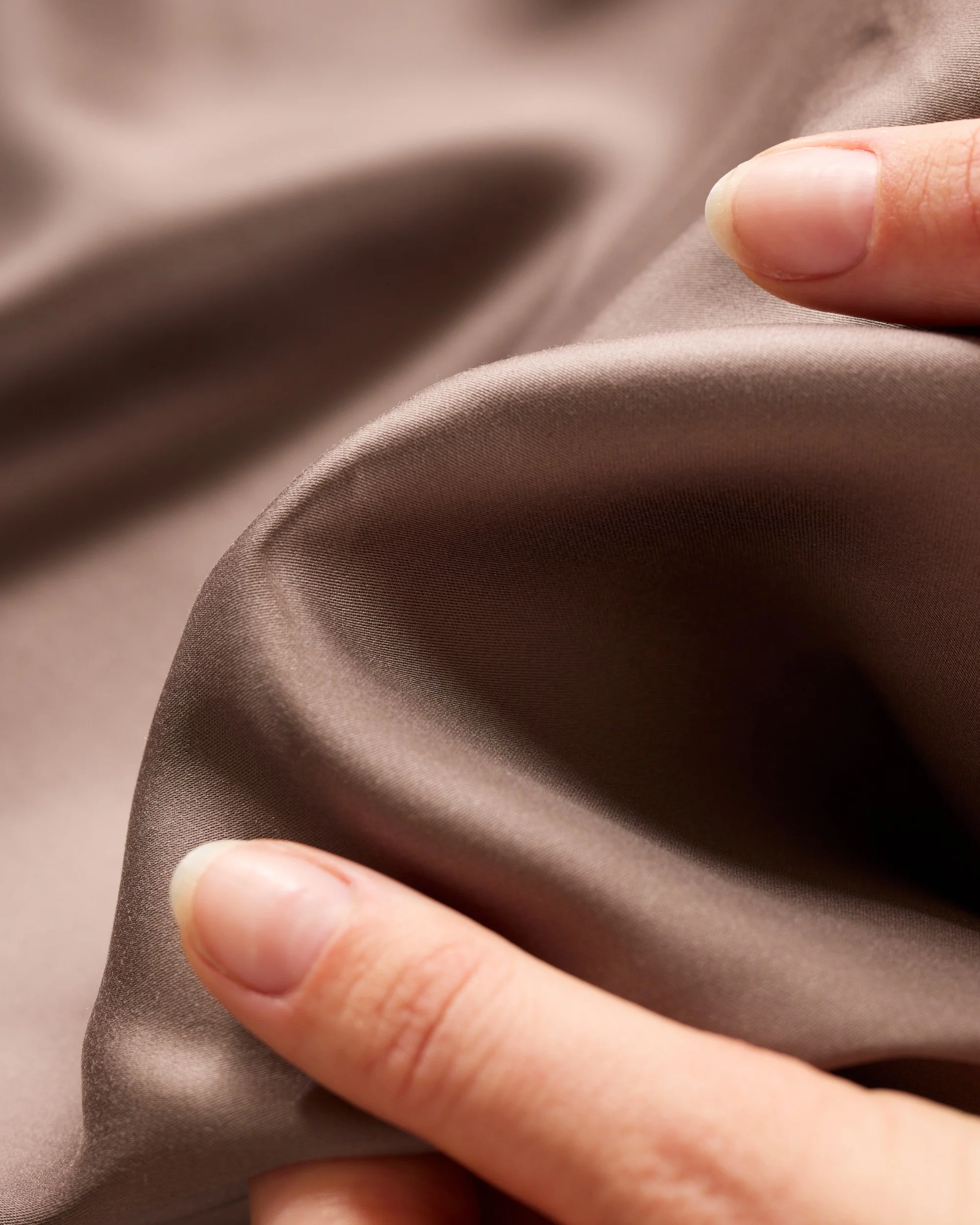 Silky Bamboo Flat Sheet, Moka - Image 5