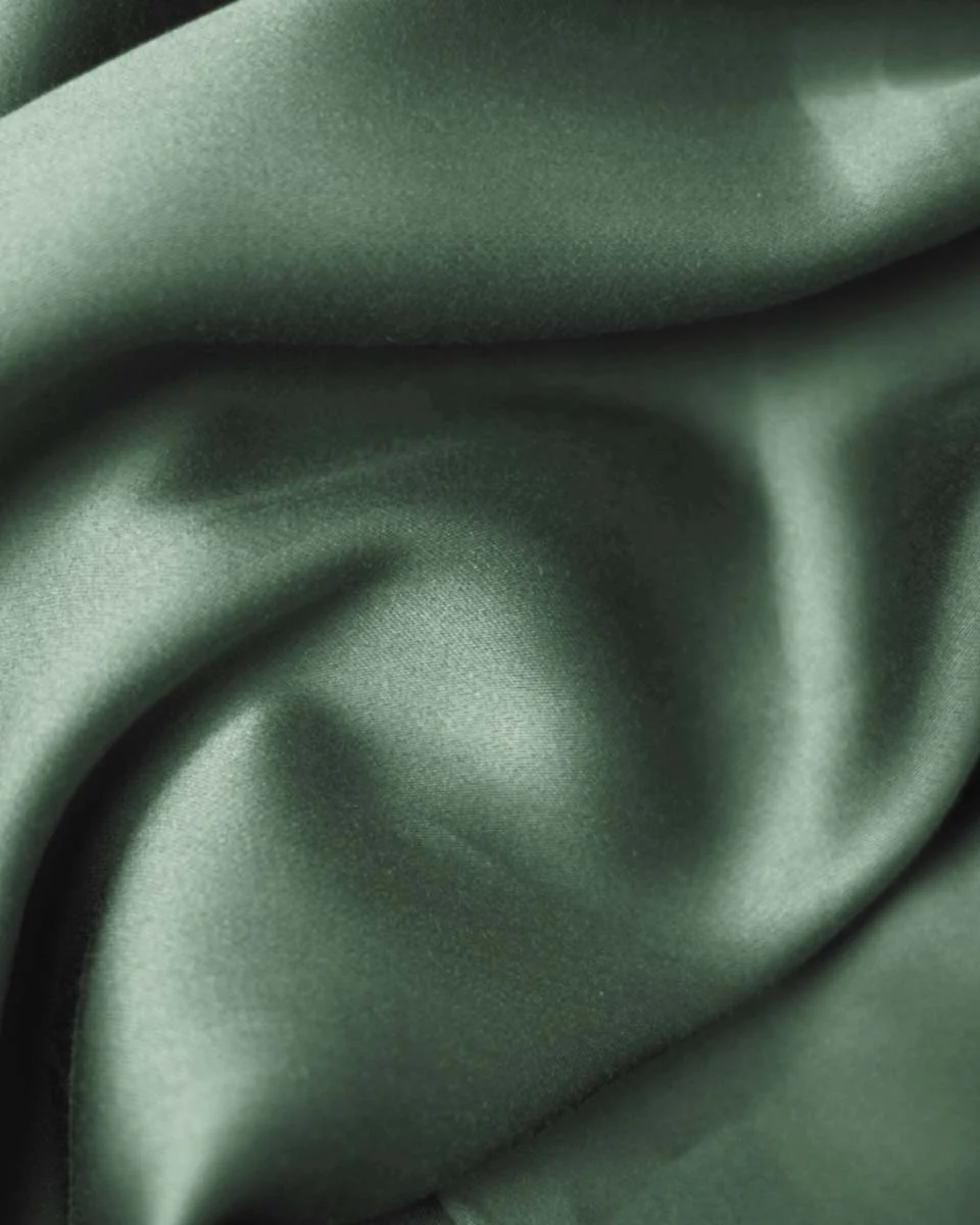Silky Bamboo Duvet Cover, Vert Olive - Image 5