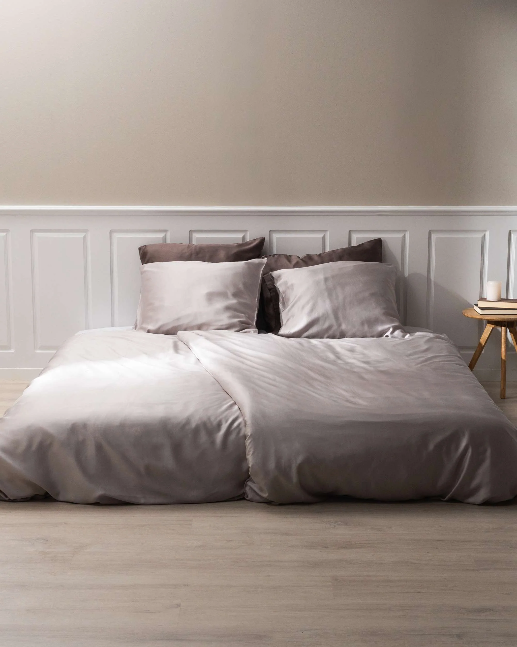 Silky Bamboo Flat Sheet, Gris Doux - Image 3