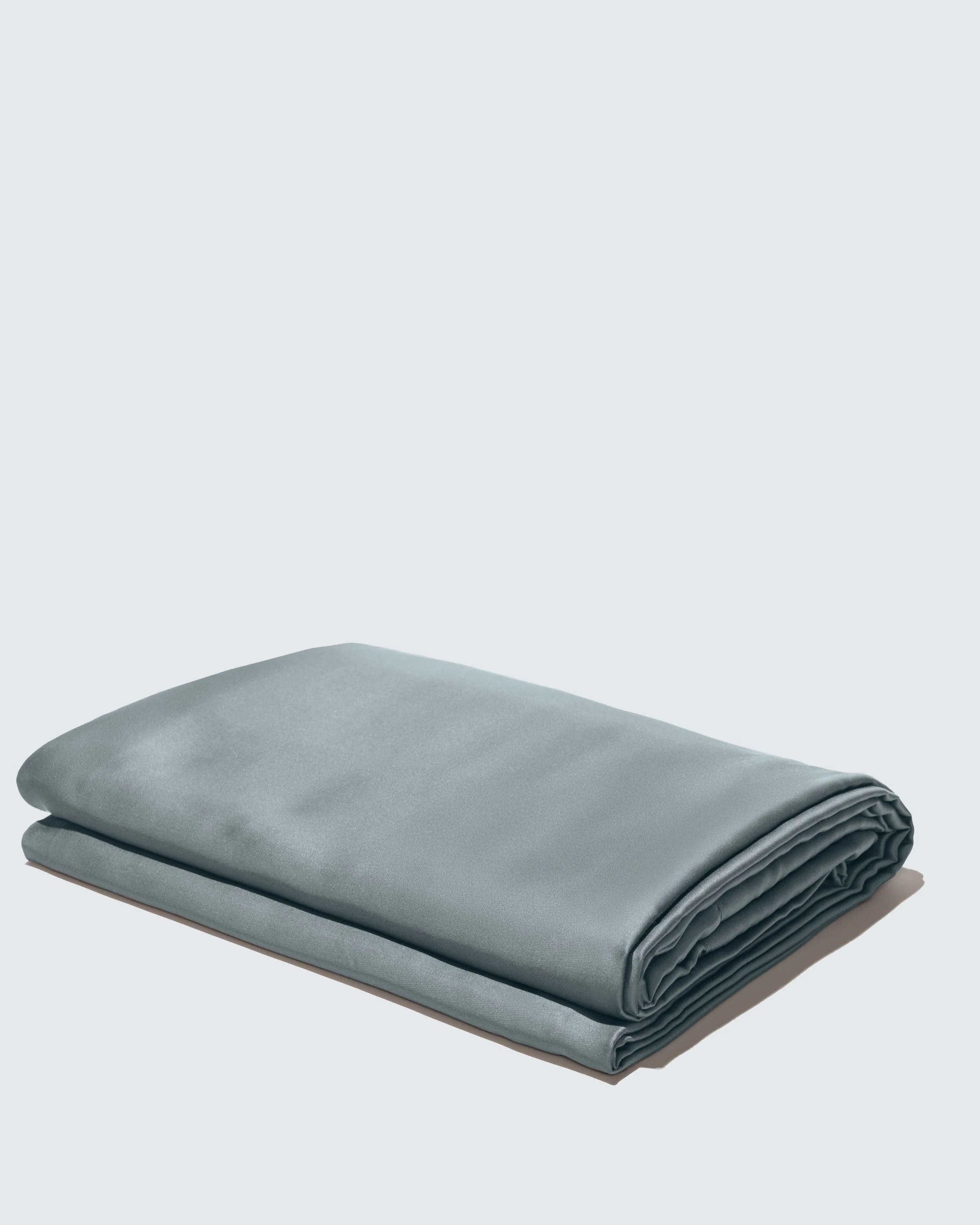 Silky Bamboo Flat Sheet, Gris Nuage
