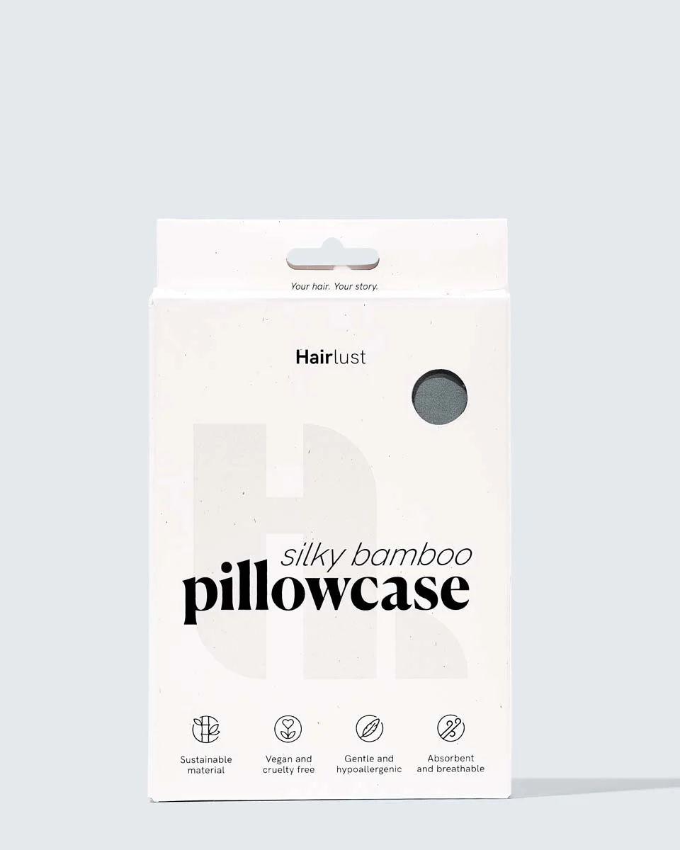 Silky Bamboo Pillowcase, Gris Nuage - Image 2