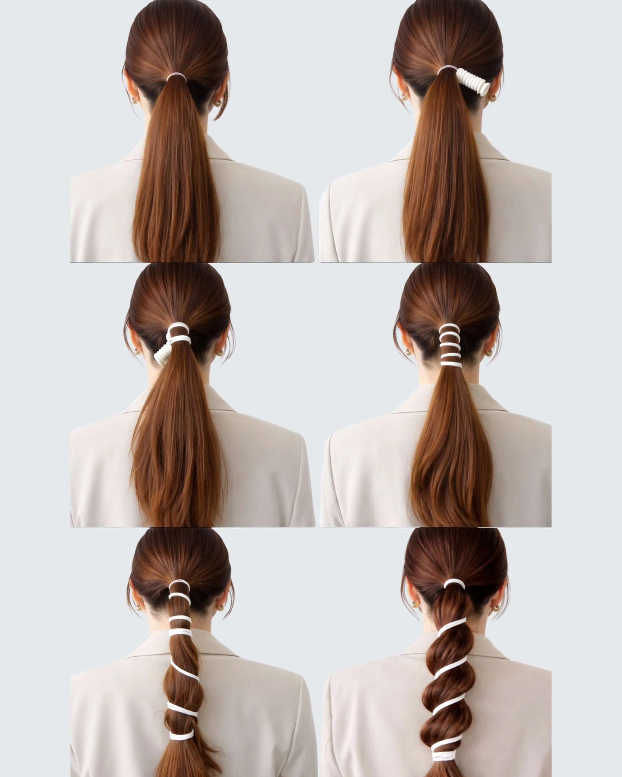 Spiral Hair Bands, 4-Pack - Image 3